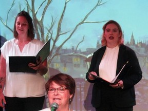 Wetaskiwin's Waterworks Players put the final touches on their performances during a last dess rehearsal last week before putting the musical revue All Together Now! on stage for the public this past weekend.
Christina Max