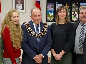 Northern Bruce Peninsula council: From left to right: Coun. Laurie "Smokey" Golden, Deputy Mayor Debbie Myles, Mayor Milt McIver, Coun. Megan Myles and Coun. James Mielhausen. (Screen shot from municipal website)