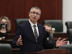 Finance Minister Travis Toews. DAVID BLOOM/Postmedia, file