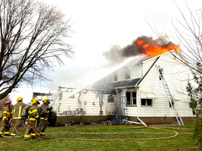 Chatham-Kent Fire and Emergency Services reports one person was rescued from a fire on Middle Line late Monday afternoon.