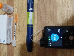Some of the medications and tools used to manage diabetes. POSTMEDIA FILE PHOTO
