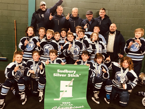 The GUS North Bay U11 AA Trappers struck gold at the Sudbury Regional Silver Stick last weekend. The team is headed to Sarnia in January to compete in the International Silver Stick.