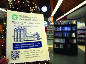 Beaumont library is encouraging residents to read the submissions and vote for their favourite written work to select writing contest winners. Kajal Dhaneshwari