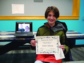 Kelti Antony, 12 has been recognized as the latest Youth of the Month recipient.