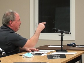 Deputy Mayor Randy Hall accused Mayor Peter McIsaac of twisting his words over who was to blame that a special committee of council formed to find savings at the municipality's arenas has failed to meet.