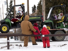 Strathcona County's Santa Convoy will travel through Sherwood Park on Saturday, Dec. 18 and the rural county on Sunday, Dec. 19. David Bloom/Postmedia/File