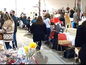 The December 11 and November 27 Peace River Farmers’ Market annual Christmas sales were successes! Market manager, Tracy Simoneau, said there were 42 vendors and 400 visitors at both. Pictured is the crowd at the Dec. 11 market on the West Hill