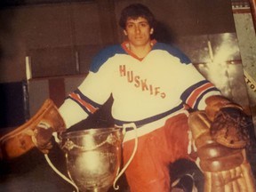 David Matte during his time with the Onaping Falls Huskies.