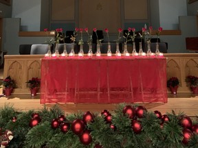 A vigil was held at the Kincardine United Church on Monday, Demeber 6, to commemorate the National Day of Remembrance and Action on Violence Against Women.Hannah MacLeod/Kincardine News