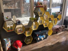 Working with local police, Sherwood Park's The Village Toy Box closed last Saturday after it was targeted by an anti-vaccine, anti-masking movement. Photo Supplied