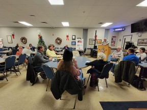 About 40 people gathered at the High River Legion to discuss and share their feelings on the current situation of ambulances