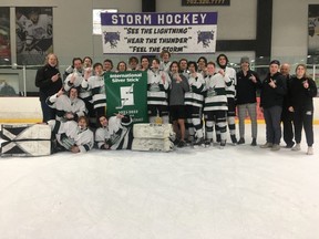 The Sherwood Park Kings Athletic Club’s U-18 AA Oilers hockey team was able to win the recent Las Vegas Silver Stick Invitational Hockey Tournament for the second time. Photo Supplied