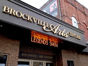 The Brockville Arts Centre marquee is shown on Monday afternoon. Next year's city budget will include a manager of cultural services. (RONALD ZAJAC/The Recorder and Times)