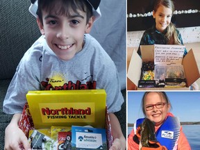 Some past winners of Marc Branning's Christmas fishing draw. The fifth draw will take place on Tuesday at 8 p.m.