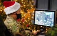Members of 22 Wing Canadian Forces Base in North Bay, Ontario, will track Santa on Christmas Eve on his sleigh travelling from the North Pole. Photo by Cpl. Rob Ouellette.