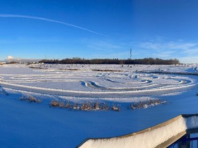 The West River's Edge skating loop in the Fort Saskatchewan river valley. Photo Supplied by the City of Fort Saskatchewan.