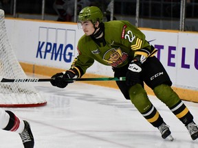 Russian import Matvey Petrov has provided an offensive boost to the North Bay Battalion, leading the Ontario Hockey League club in goals with 20. The Moscow resident is set to spend Christmas in North Bay.
Sean Ryan Photo