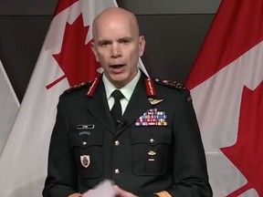 In an end of year message to Canadian Forces personnel on Dec. 17, Gen. Wayne Eyre said he wanted to 'clarify and refine' his October remarks about an exodus of Forces personnel. PHOTO BY CANADIAN FORCES /Handout