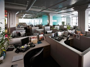 Empty offices are common during the pandemic as so many are now working remotely. GETTY IMAGES