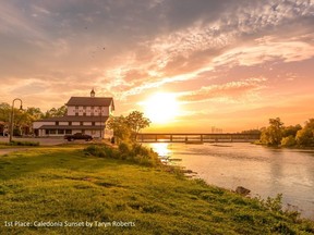 A panel of judges has selected this photo of a sunset in Caledonia as the 2021 winner of Haldimand County’s Uniquely Haldimand photo contest. The photo was submitted by Taryn Roberts. – Haldimand County