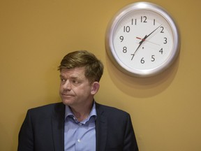 Then-Wildrose leader Brian Jean listens to people speak during a municipal council meeting in Fort McMurray on Tuesday June 14, 2016. Photo by David Bloom