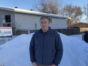 Paul Hinman, leader of the Wildrose Independence Party, announces his candidacy for the Fort McMurray-Lac La Biche byelection in an Aug. 11 video posted to Facebook. Supplied Image
