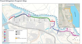 Flood mitigation map for Fort McMurray