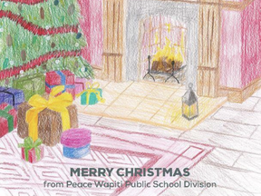 Kaori Doble of Spirit River Regional Academy has won the 8th annual Peace Wapiti Public School Division (PWPSD) Christmas Card Art Contest.