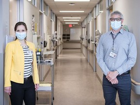 Dr. Genevive Digby and Dr. Christopher Parker are two of the team members behind the opening of a satellite clinic for patients with suspected lung cancer in Napanee. KINGSTON HEALTH SCIENCES CENTRE