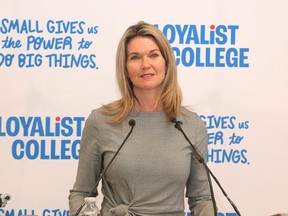 Minister of Colleges and Universities, Jill Dunlop was a Loyalist College Thursday to announce the school has been approved to offer an independent four-year nursing degree program. BRUCE BELL