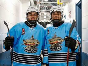 Twins Jordyn and Trystan Mughal of the Trenton Golden HawksÊhave confirmed their commitment to join the NCAA SUNY Canton Kangaroos, in Canton, NY beginning with the 2022-23 season. The 20-year-olds from Mississauga joined the Golden Hawks this season. Their last Ð and first Ð season of junior hockey was in 2019-20 with the Hearst Lumberjacks of the Northern Ontario Jr. A league. Trystan had 24 points and Jordyn 22, both in 55 games in Hearst. Both played minor hockey in the GTHL. Amy Deroche / OJHL Images