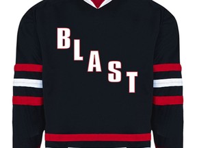 Brantford Blast opened the 2019-20 Allan Cup Hockey season with a 6-4 lass to the Whitby Dunlops. ORG XMIT: POS2003051116408682