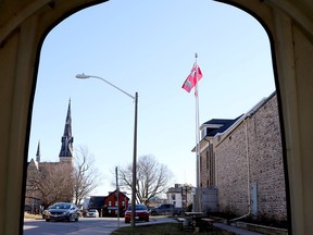 The Ontario flag flies in front of the Brockville Jail on Tuesday, Dec. 14, 2021. (RONALD ZAJAC/The Recorder and Times)