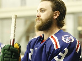 Cody Adams scored the tying goal for South Grenville as the Sr. Rangers came back from a three-goal deficit in the second period of their game with North Dundas Saturday afternoon. Josh Pitt gave South Grenville a 5-4 lead, but the Rockets went on to win 7-5.
File photo/The Recorder and Times