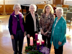 The Ursuline Sisters have selected a new group of women to lead the community into the future. The new members of the leadership circle include, from left, Sisters Karen Gleeson, Marian Krauskopf, Jean Ann Ledwell and Theresa Mahoney, community leader. Ellwood Shreve/Postmedia