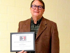 Dr. Darrel Stewart recently received the 2021 Syd Kemsley Community Service Award from the Kiwanis Club of Chatham-Kent. Stewart has been a chairperson for the Chatham Kiwanis Music Festival and, as an optometrist, provided eye care in developing countries.