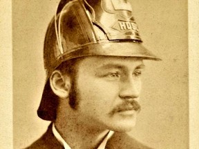A Chatham volunteer fireman from the 1870s, as photographed by J. S. Butler photographer. Photo courtesy Francis Peter Vink