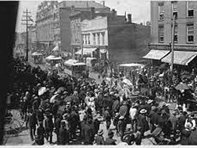 This photo is thought to have been taken in Chatham on Emancipation Day, 1886. John Rhodes photo