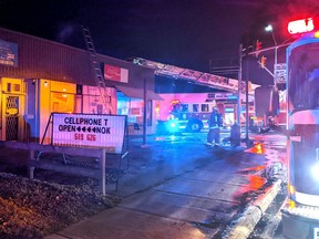 Fire crews from Stations No. 3 Wallaceburg and No. 2 Chatham quickly got a fire under control at Westown Laundromat in Wallaceburg that was called in at 5:40 p.m. Tuesday. Damage is estimtaed at $175,000 and the cause is deemed accidental. Hand out photo