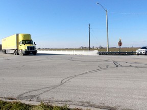 Chatham-Kent council has approved the construction of a roundabout at the intersection of Queen's Line and Merlin Road. (Ellwood Shreve/Chatham Daily News)