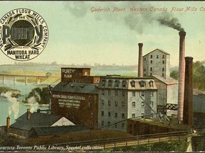 Post Card of the Purity Flour Mill circa 1910. Courtesy of the Toronto Public Library
