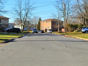 Cornwall's Elsie Avenue is where a support worker saved someone's life on Nov. 17, 2021. Photo taken on Friday December 3, 2021 in Cornwall, Ont. Francis Racine/Cornwall Standard-Freeholder/Postmedia Network