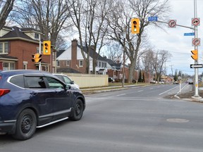 With construction from Fifth St. to Seventh St. now complete for the year, traffic can now travel on Sydney St. in its entirety, seen on Friday December 17, 2021 in Cornwall, Ont. Shawna O'Neill/Cornwall Standard-Freeholder/Postmedia Network