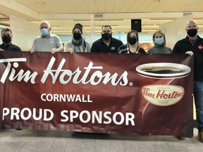 Organizers and sponsors promoting the 44th Tim Hortons Bowl for Kids Sake, coming up early in February 2022. Handout/Cornwall Standard-Freeholder/Postmedia Network