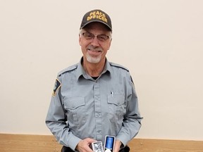 John Armstrong was recognized for his years of service as a Community Peace Officer at the Advisory Council's fall meeting last week. Special Areas photo
