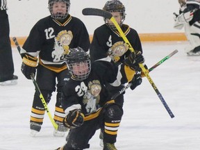 The Hanna Colts U11T3 team hosted Red Deer on Dec. 19 winning 6-1. Their next home game will be on Jan. 22 vs. Kneehill at 1 p.m. Misty Hart/Postmedia