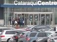 Shoppers leave the Cataraqui Centre on Boxing Day in Kingston, Ont., on Sunday, Dec. 26, 2021. Elliot Ferguson/The Kingston Whig-Standard/Postmedia Network