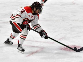 It took seven games for Stratford's Aly McLeod to set career highs in her sophomore season with St. Lawrence University's women's hockey team.