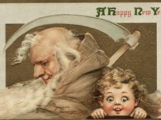A Happy New Year post card shows both Baby New Year and wise Father Time.
Stratford-Perth Archives