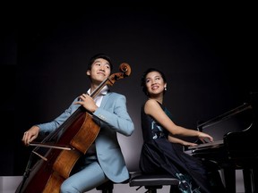 Cellist Bryan Cheng and pianist Silvie Cheng of the duo Cheng2.